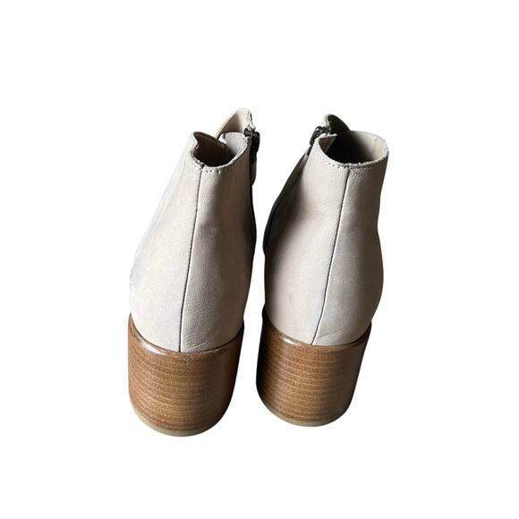 Eileen Fisher Melrose Nubuck Leather Block Heel‎ Booties Women's Size 10 - Picture 4 of 11